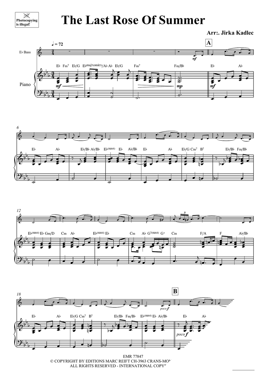 The Last Rose Of Summer The Last Rose Of Summer Voice Solo scores gallery preview page 3