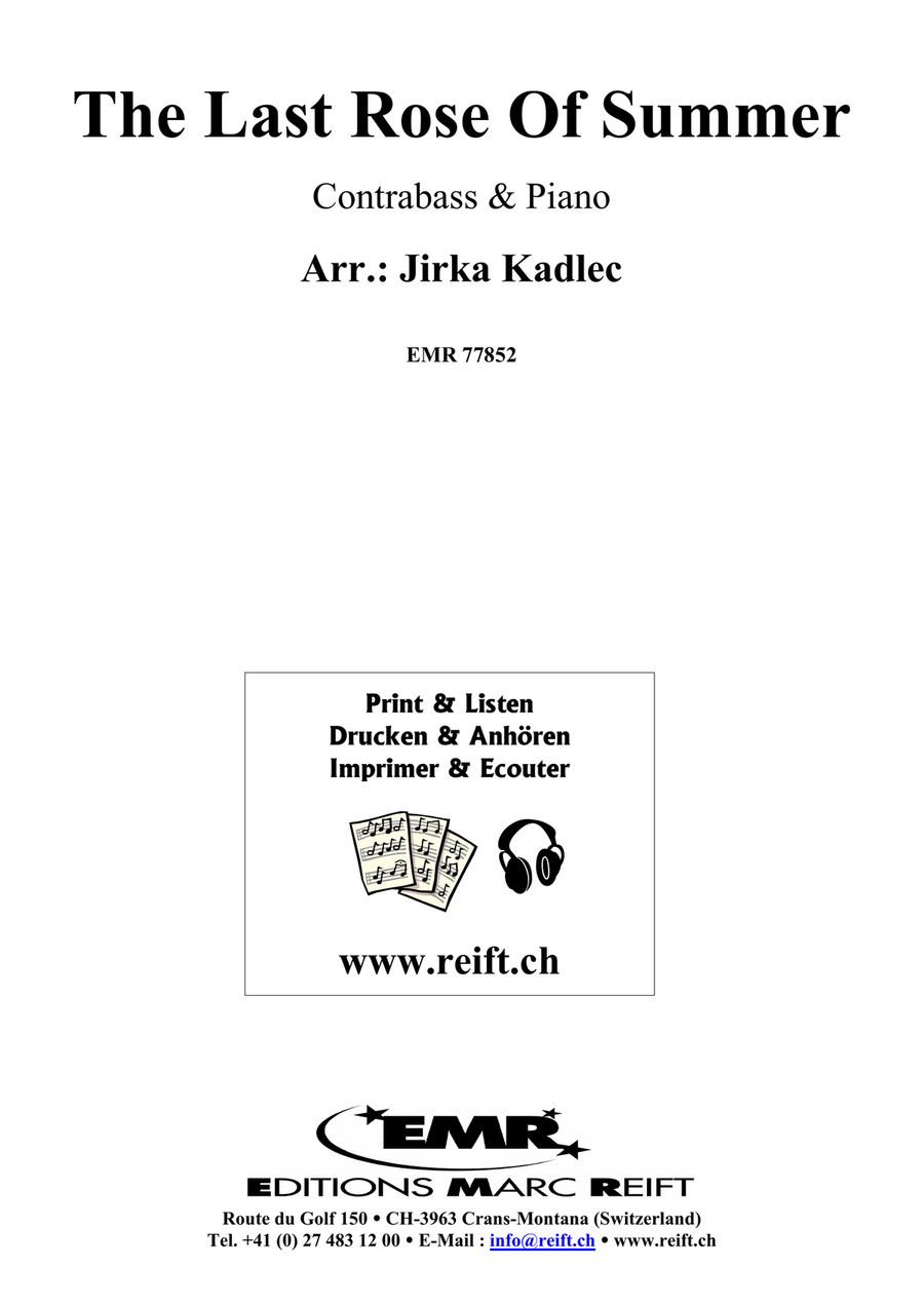 The Last Rose Of Summer The Last Rose Of Summer Double Bass scores gallery preview page 2