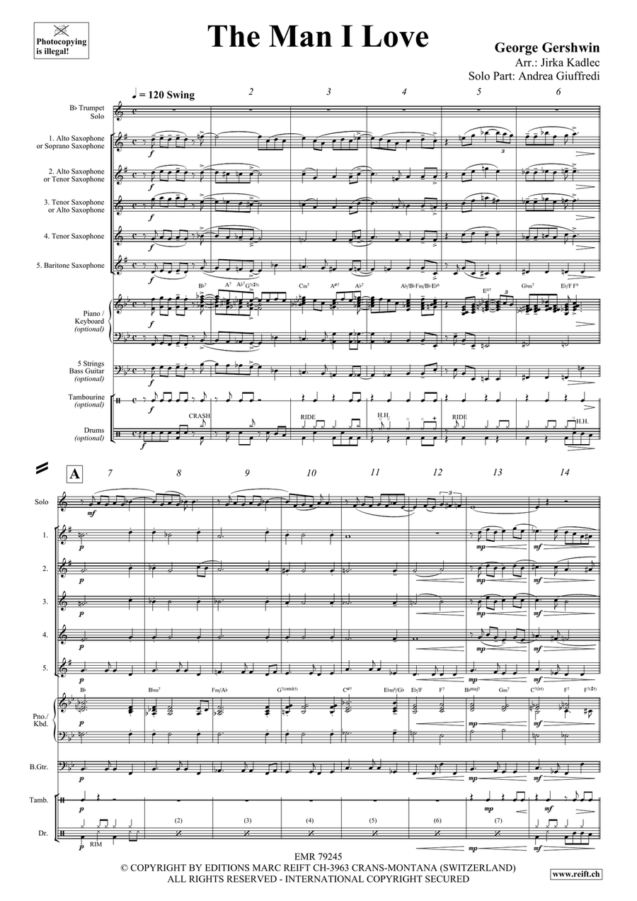 The Man I Love The Man I Love Saxophone scores gallery preview page 4
