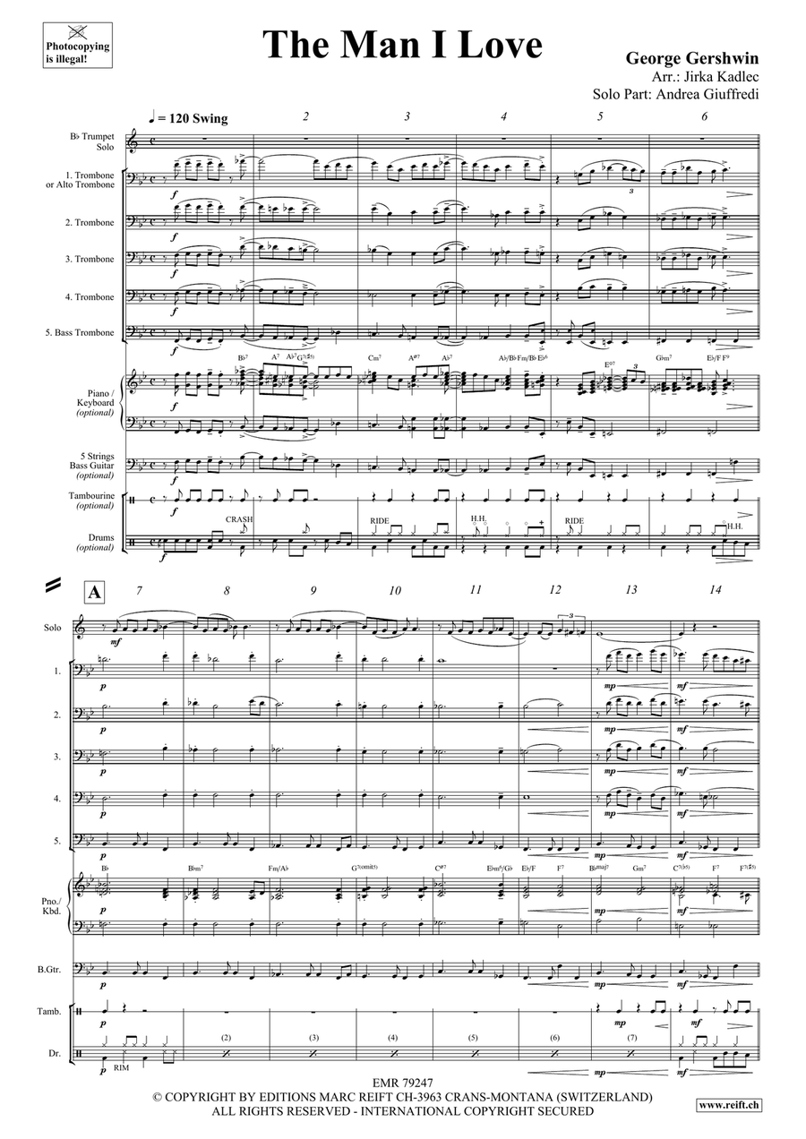 The Man I Love The Man I Love Trombone scores gallery preview page 4