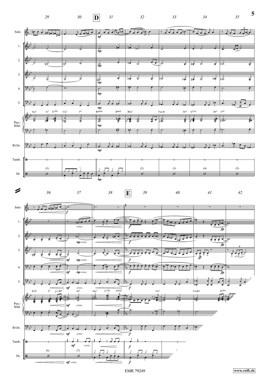 The Man I Love The Man I Love Brass Quintet scores gallery preview page 6