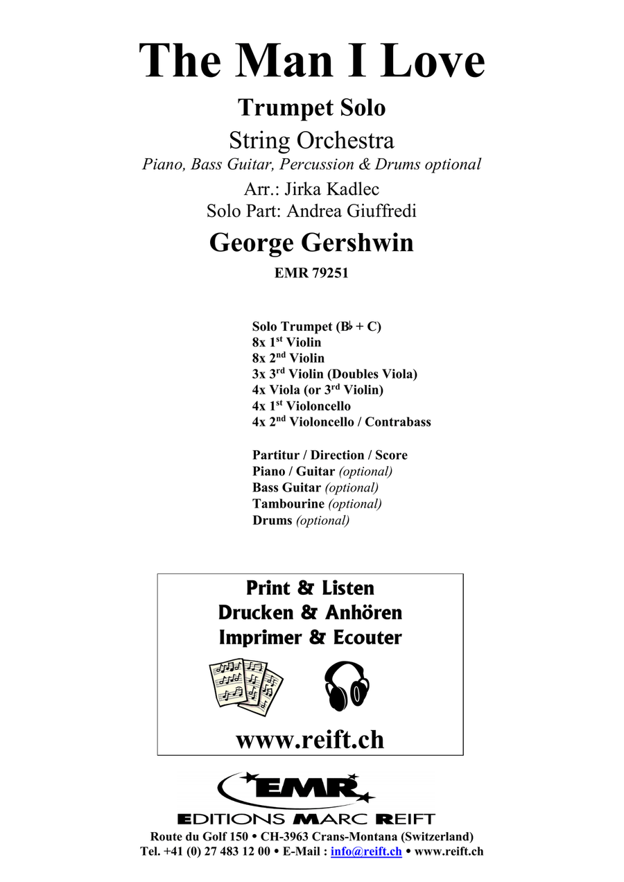 The Man I Love The Man I Love String Orchestra scores gallery preview page 2