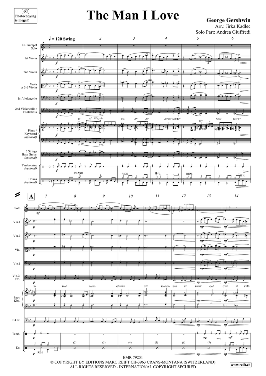 The Man I Love The Man I Love String Orchestra scores gallery preview page 4