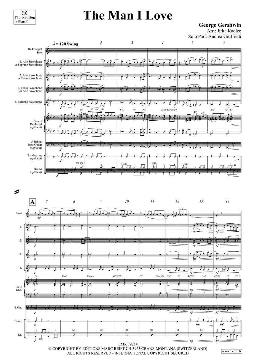 The Man I Love The Man I Love Saxophone scores gallery preview page 4
