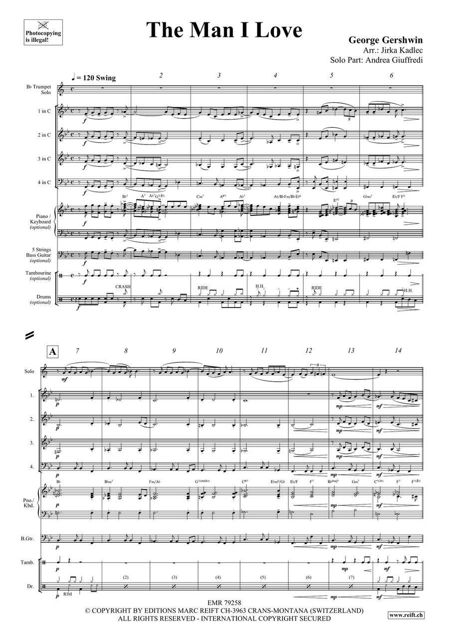 The Man I Love The Man I Love Brass Quartet scores gallery preview page 4
