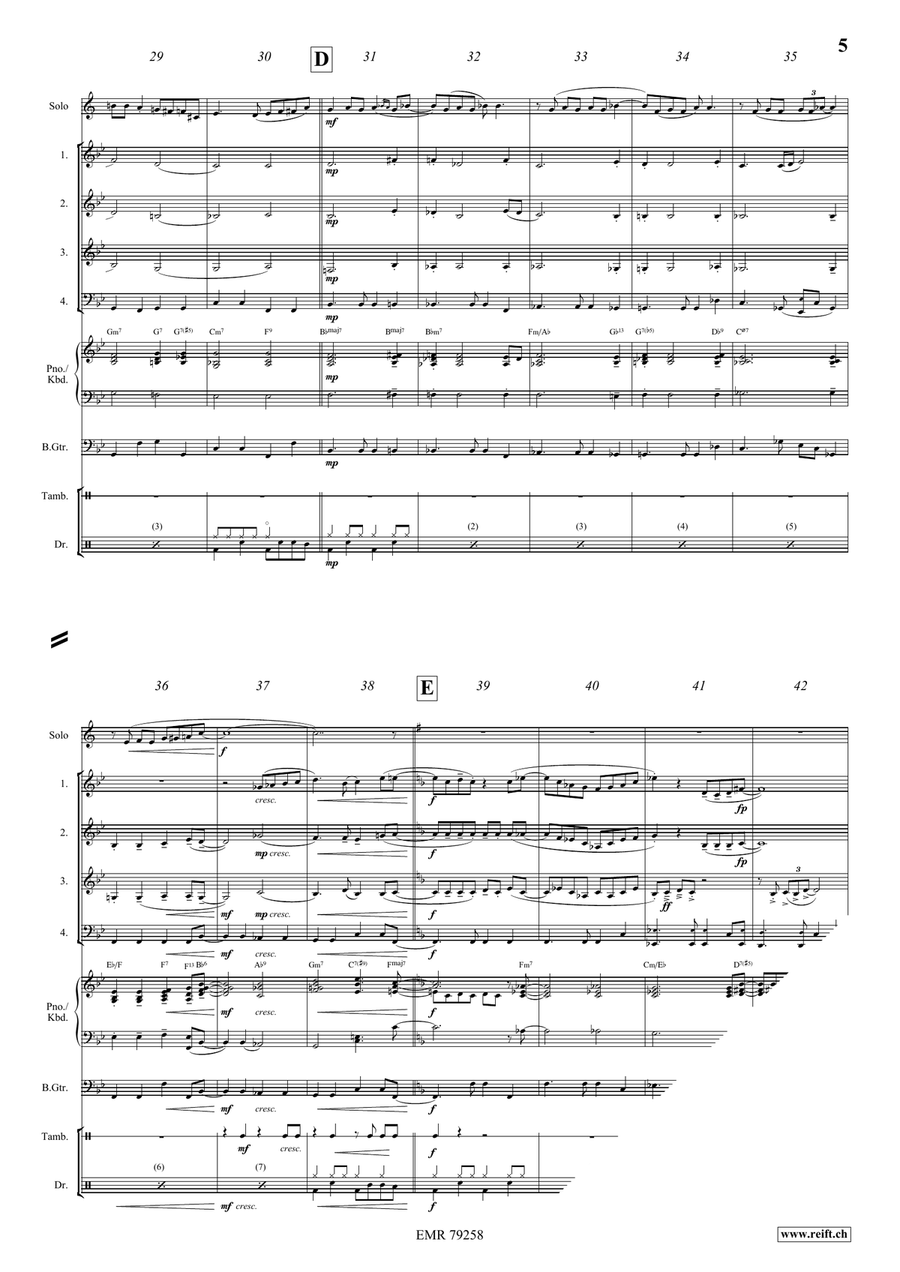 The Man I Love The Man I Love Brass Quartet scores gallery preview page 6