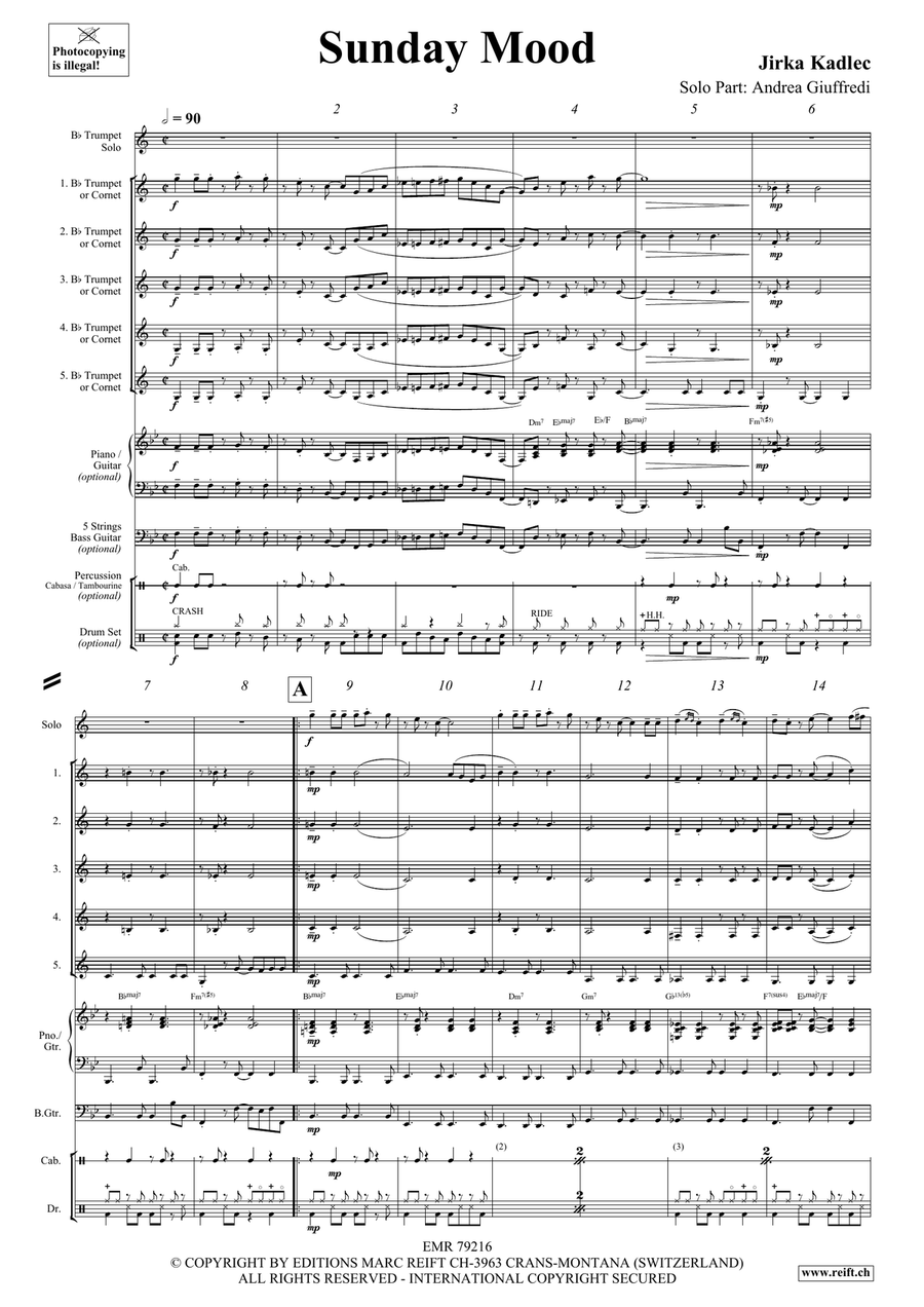 Sunday Mood Sunday Mood Cornet scores gallery preview page 4