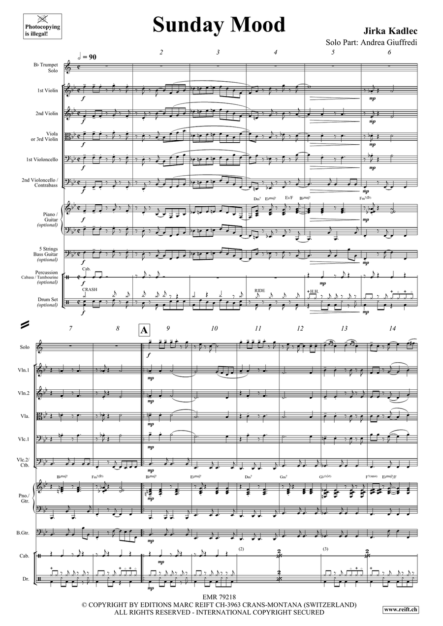 Sunday Mood Sunday Mood Trumpet scores gallery preview page 4