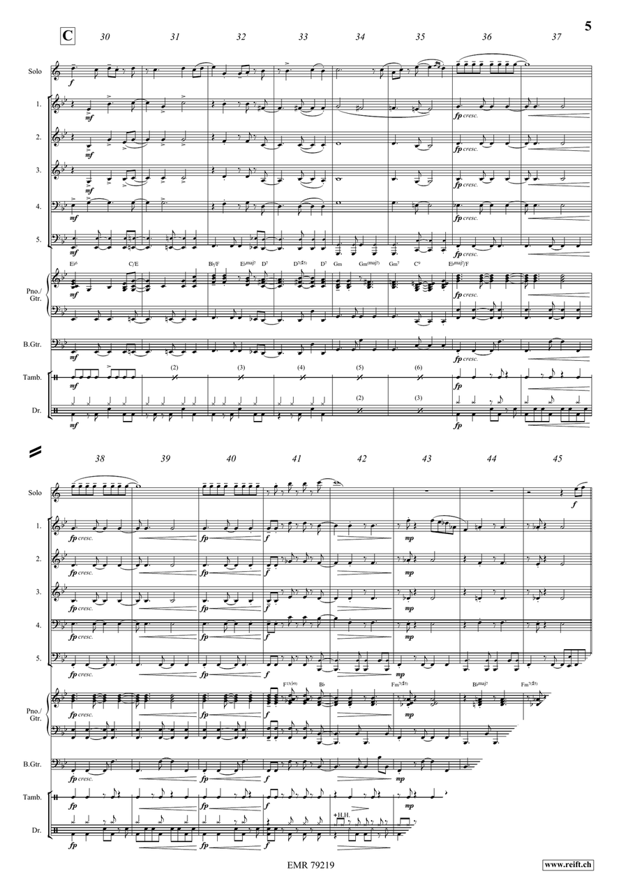 Sunday Mood Sunday Mood Brass Quintet scores gallery preview page 6