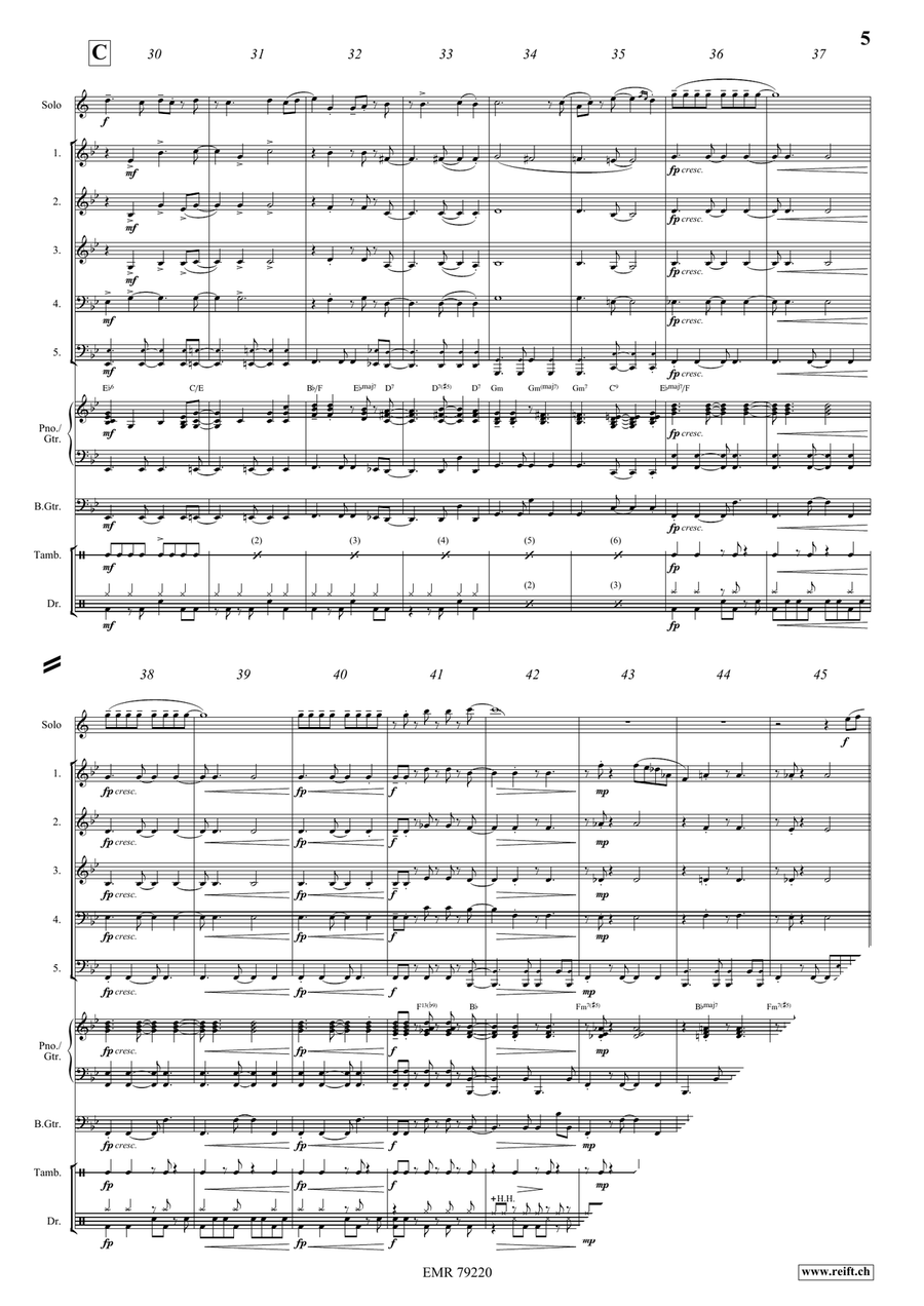 Sunday Mood Sunday Mood Woodwind Quintet scores gallery preview page 6