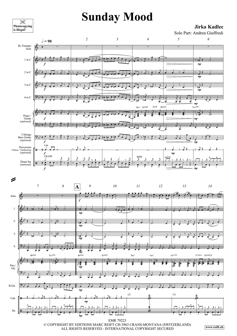 Sunday Mood Sunday Mood Trumpet scores gallery preview page 4