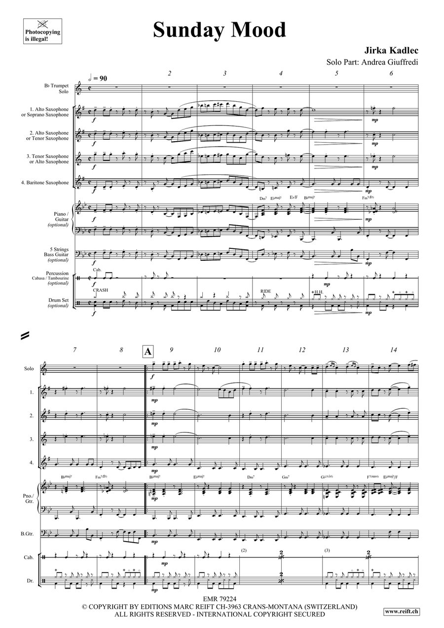 Sunday Mood Sunday Mood Saxophone scores gallery preview page 4