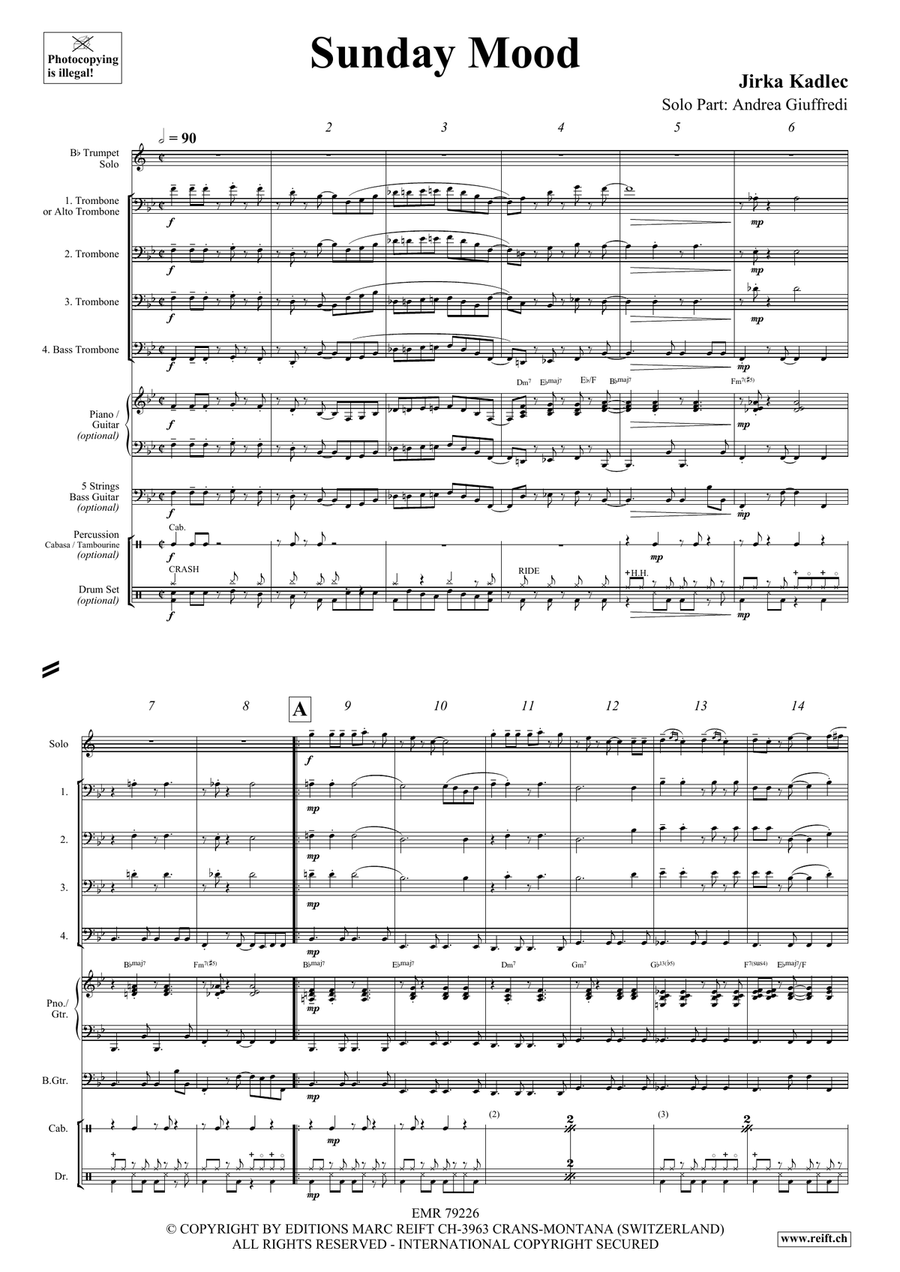 Sunday Mood Sunday Mood Trombone scores gallery preview page 4