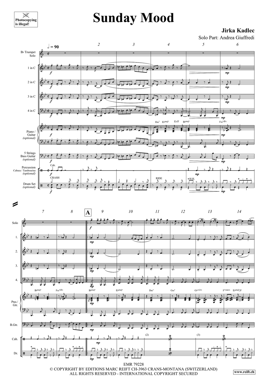 Sunday Mood Sunday Mood Brass Quartet scores gallery preview page 4