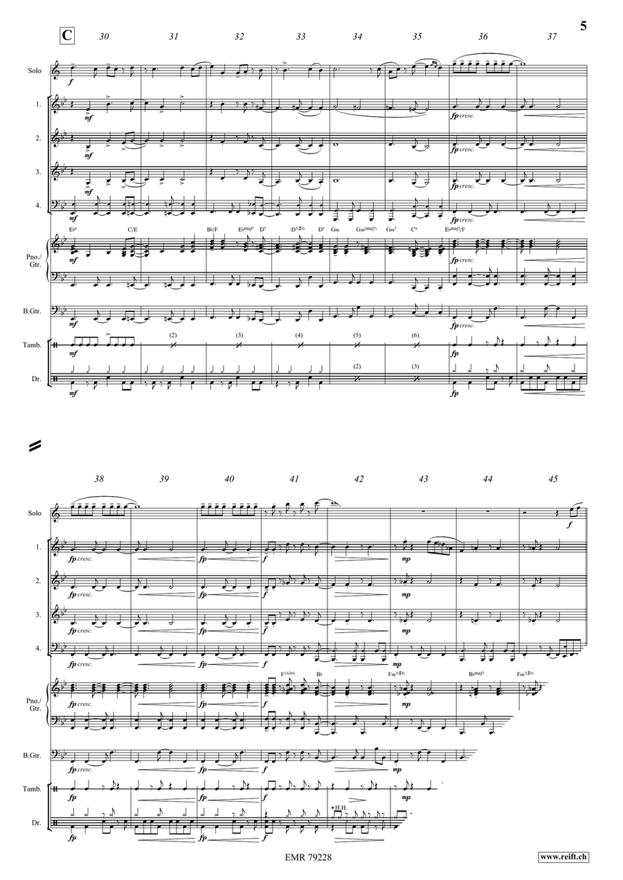 Sunday Mood Sunday Mood Brass Quartet scores gallery preview page 6