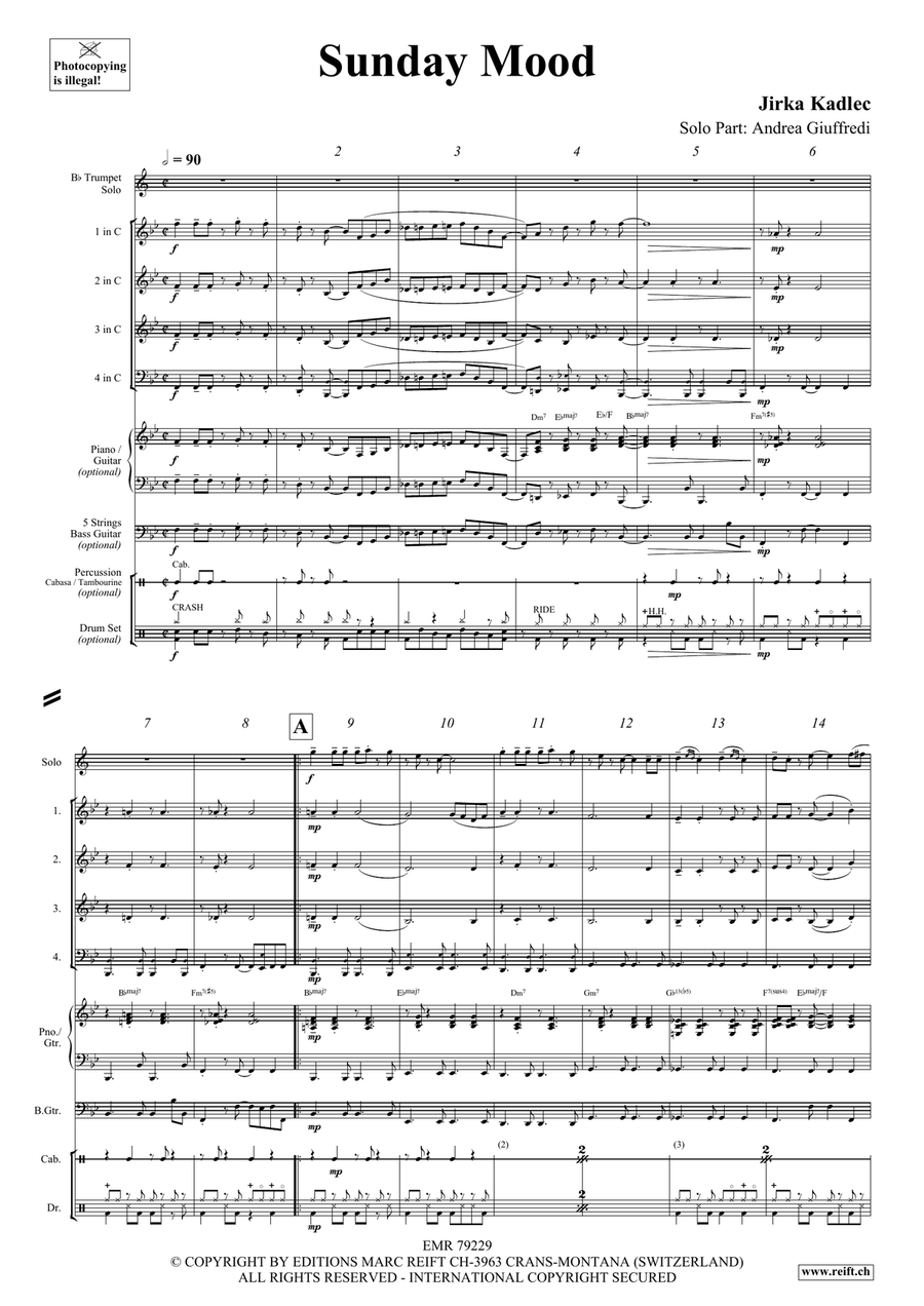 Sunday Mood Sunday Mood Woodwind Quartet scores gallery preview page 4