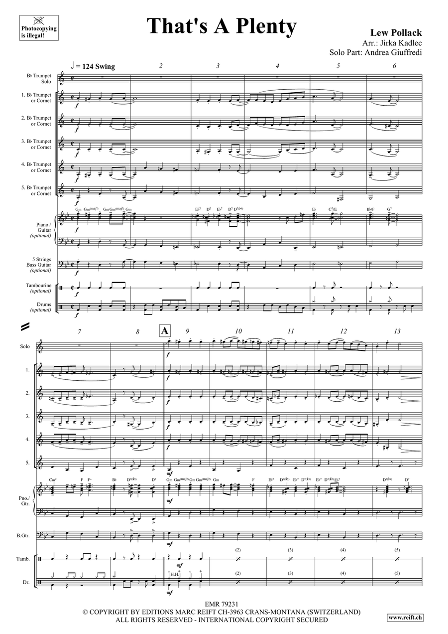 That's A Plenty That's A Plenty Cornet scores gallery preview page 4