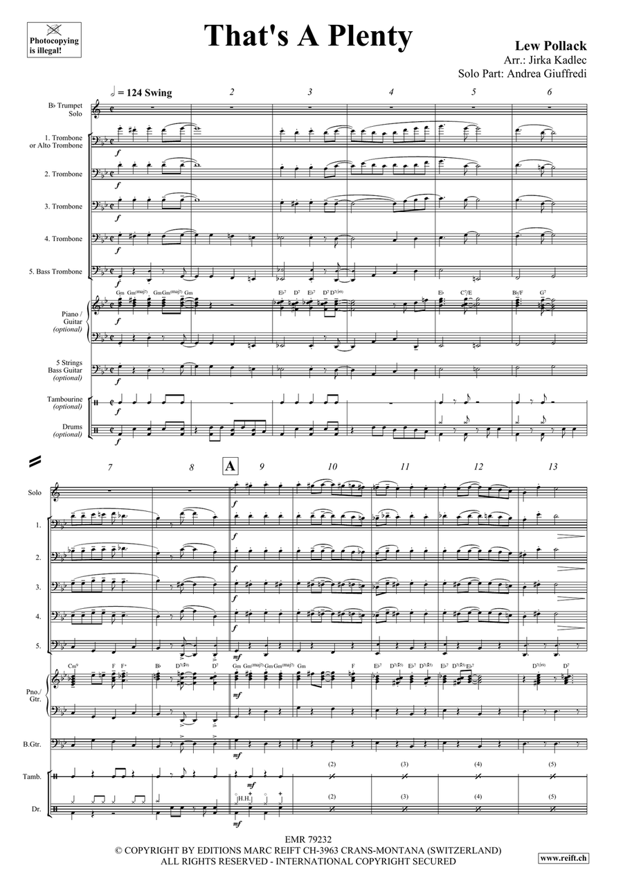 That's A Plenty That's A Plenty Trombone scores gallery preview page 4