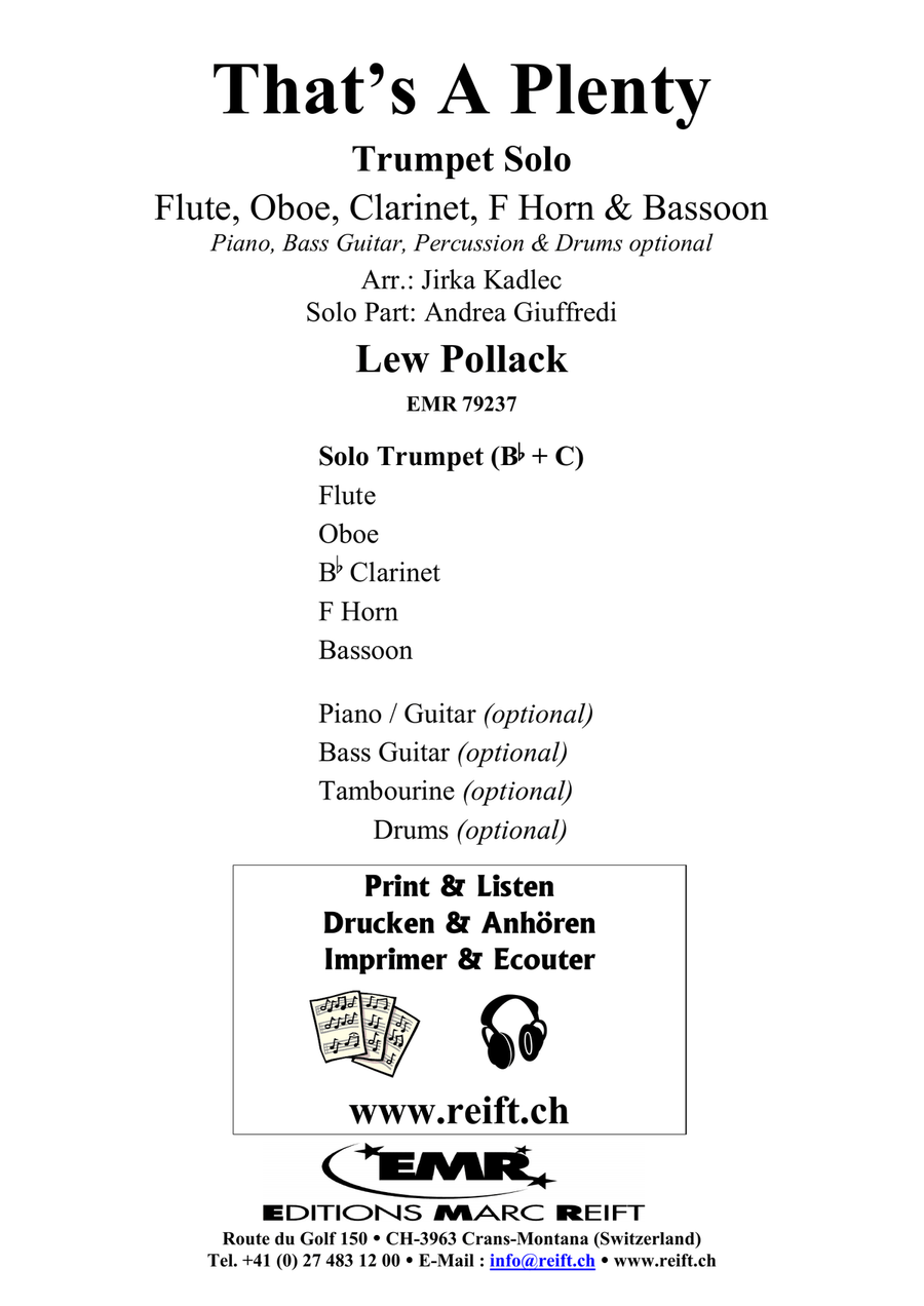 That's A Plenty That's A Plenty Bassoon scores gallery preview page 2