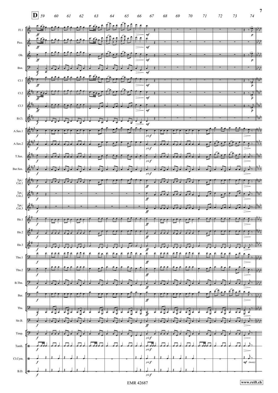 Dance Of The Tumblers Dance Of The Tumblers Concert Band scores gallery preview page 8