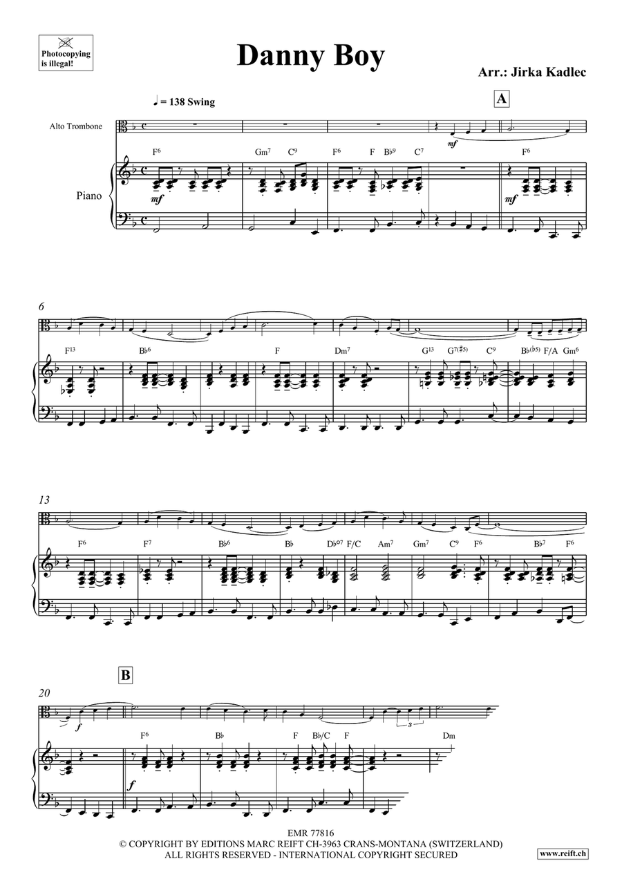Danny Boy Danny Boy Piano Accompaniment scores gallery preview page 3