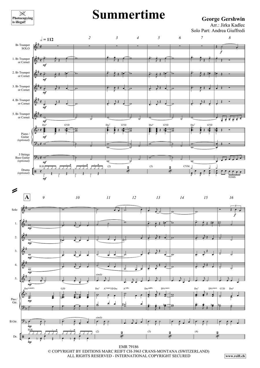 Summertime Summertime Cornet scores gallery preview page 4