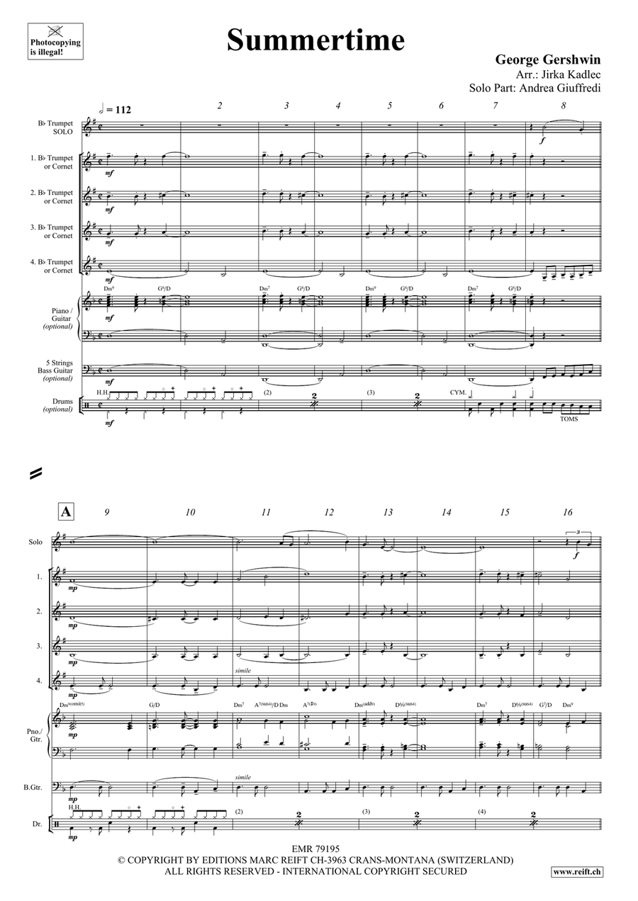 Summertime Summertime Cornet scores gallery preview page 4