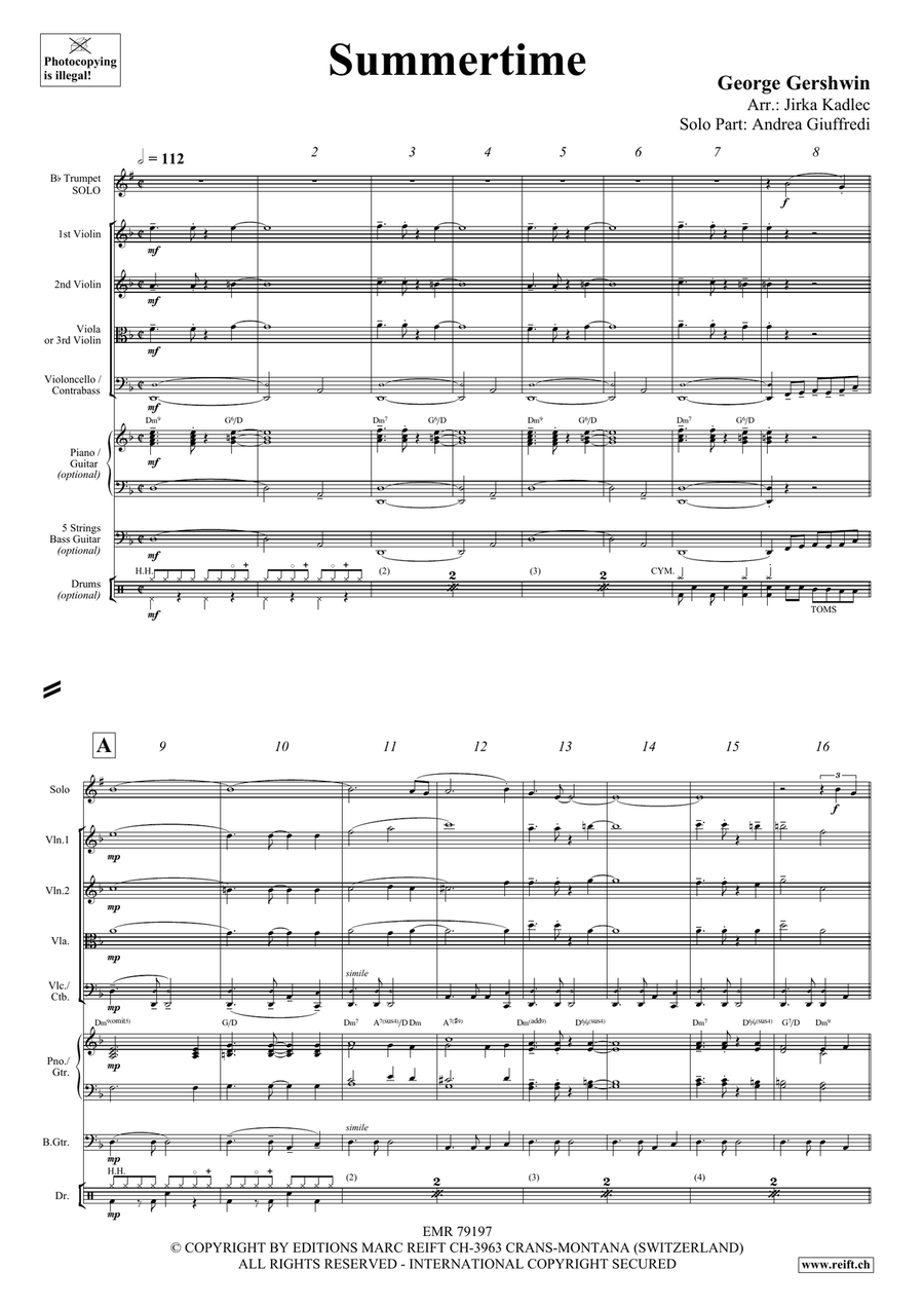 Summertime Summertime Trumpet scores gallery preview page 4