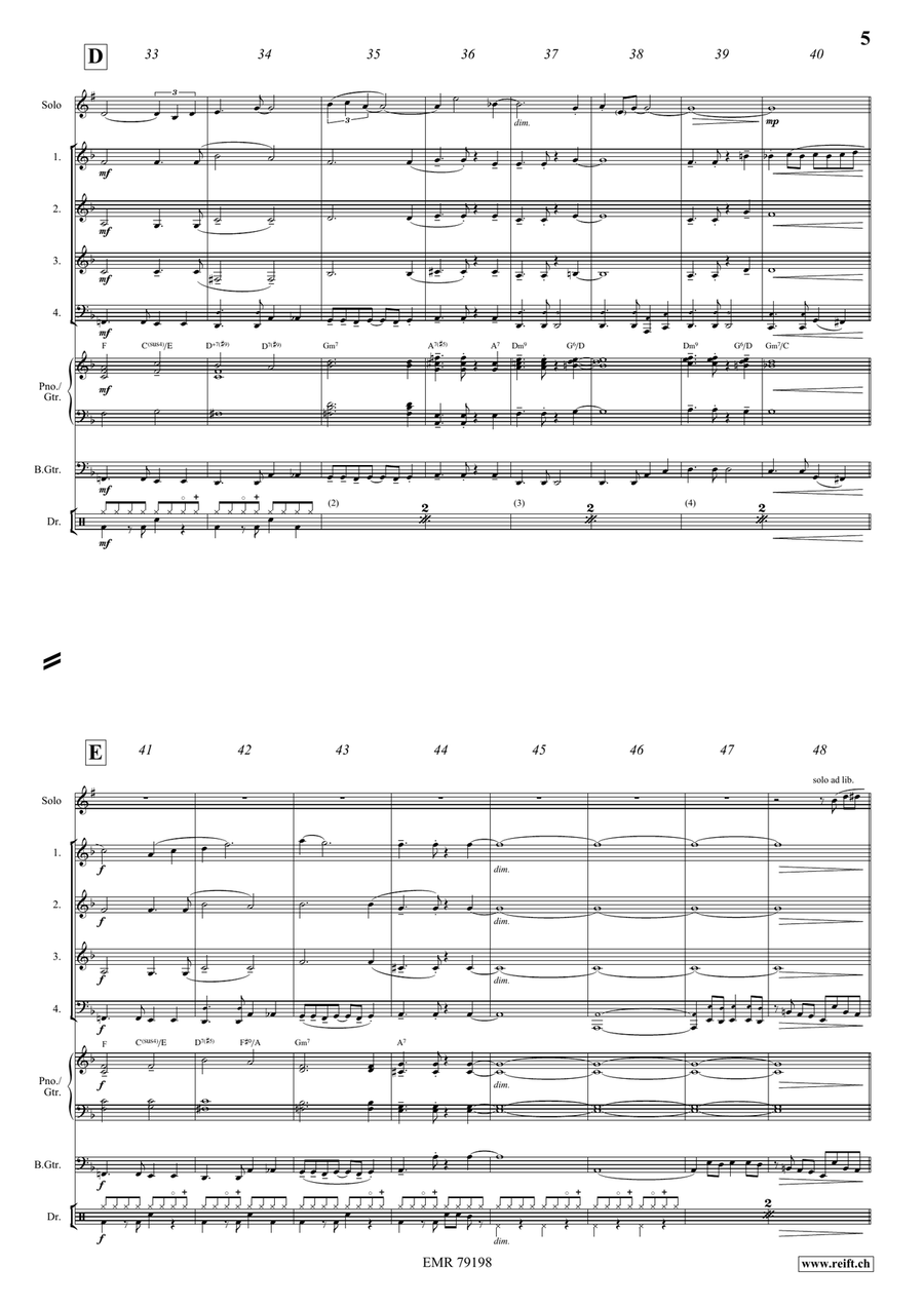 Summertime Summertime Brass Quartet scores gallery preview page 6