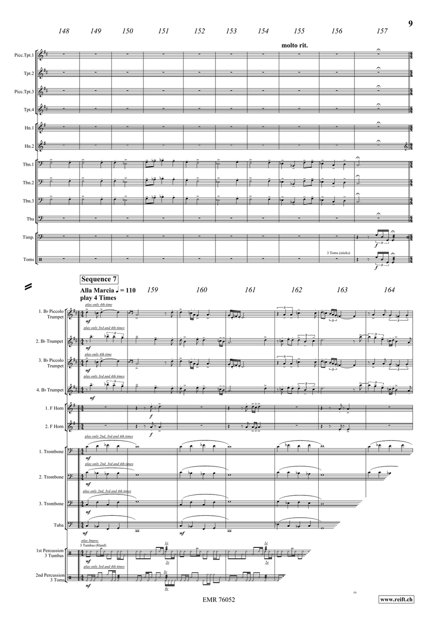 Azincourt Lament Percussion - Sheet Music page 9