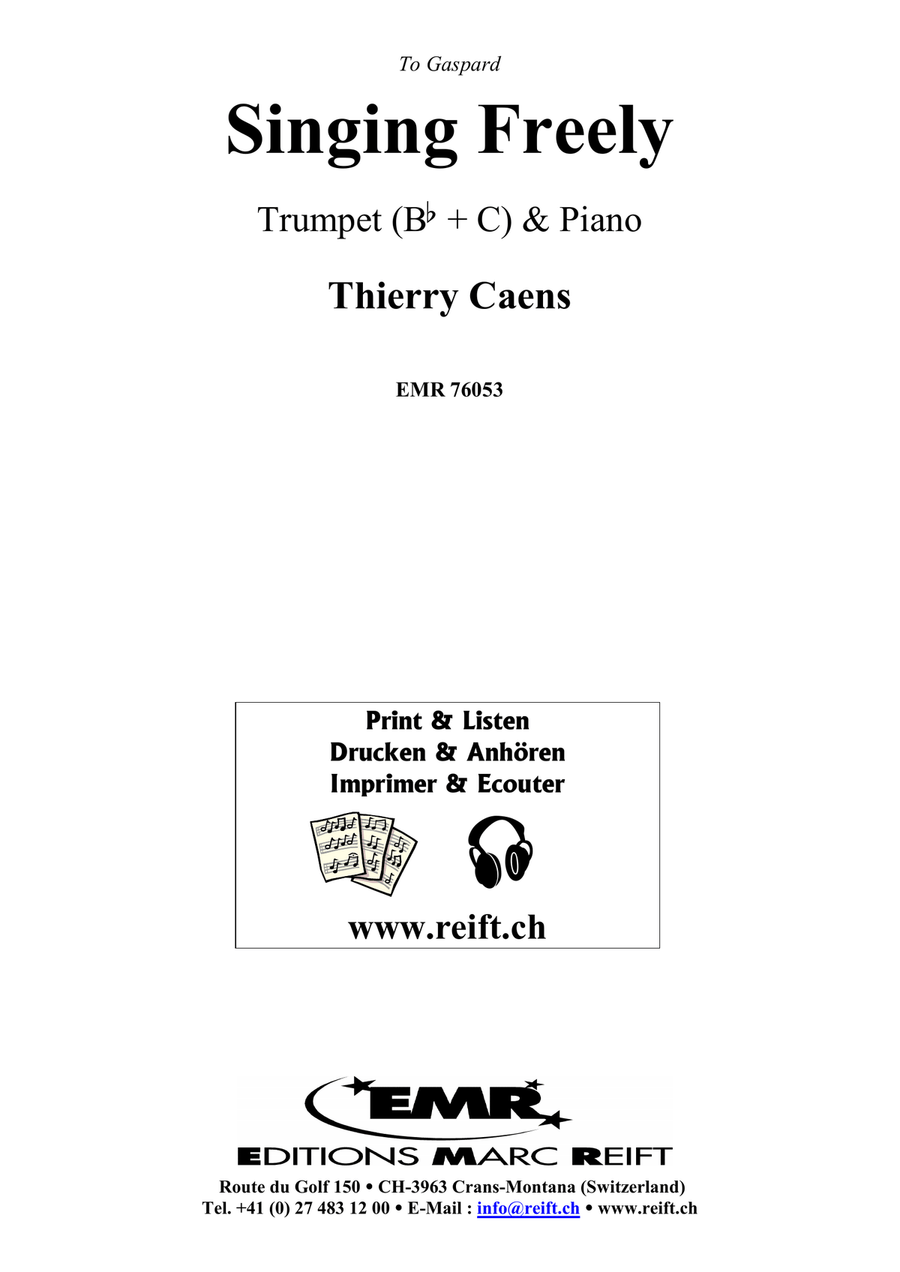 Singing Freely Singing Freely Trumpet Solo scores gallery preview page 2