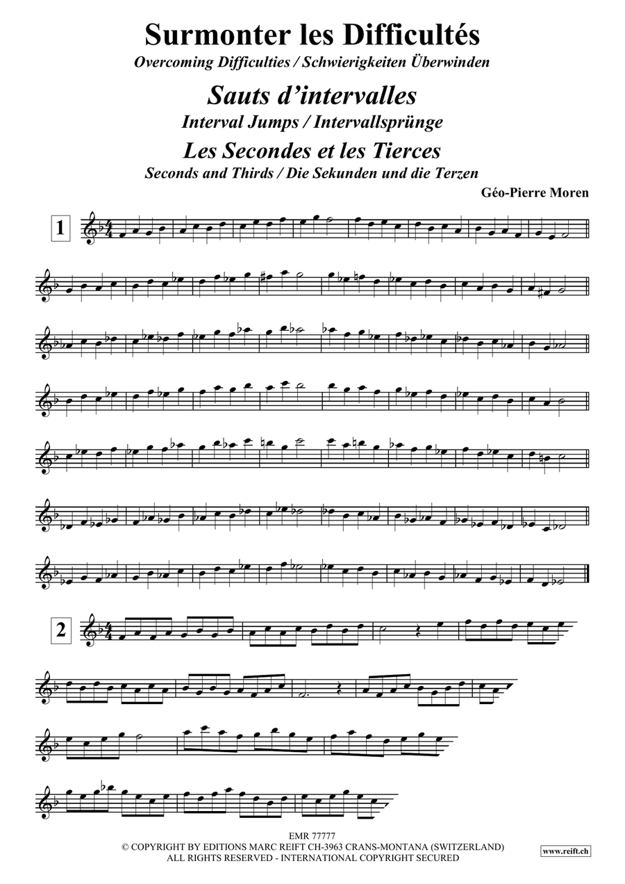 Surmonter les Difficultés Oboe Solo scores gallery preview page 7