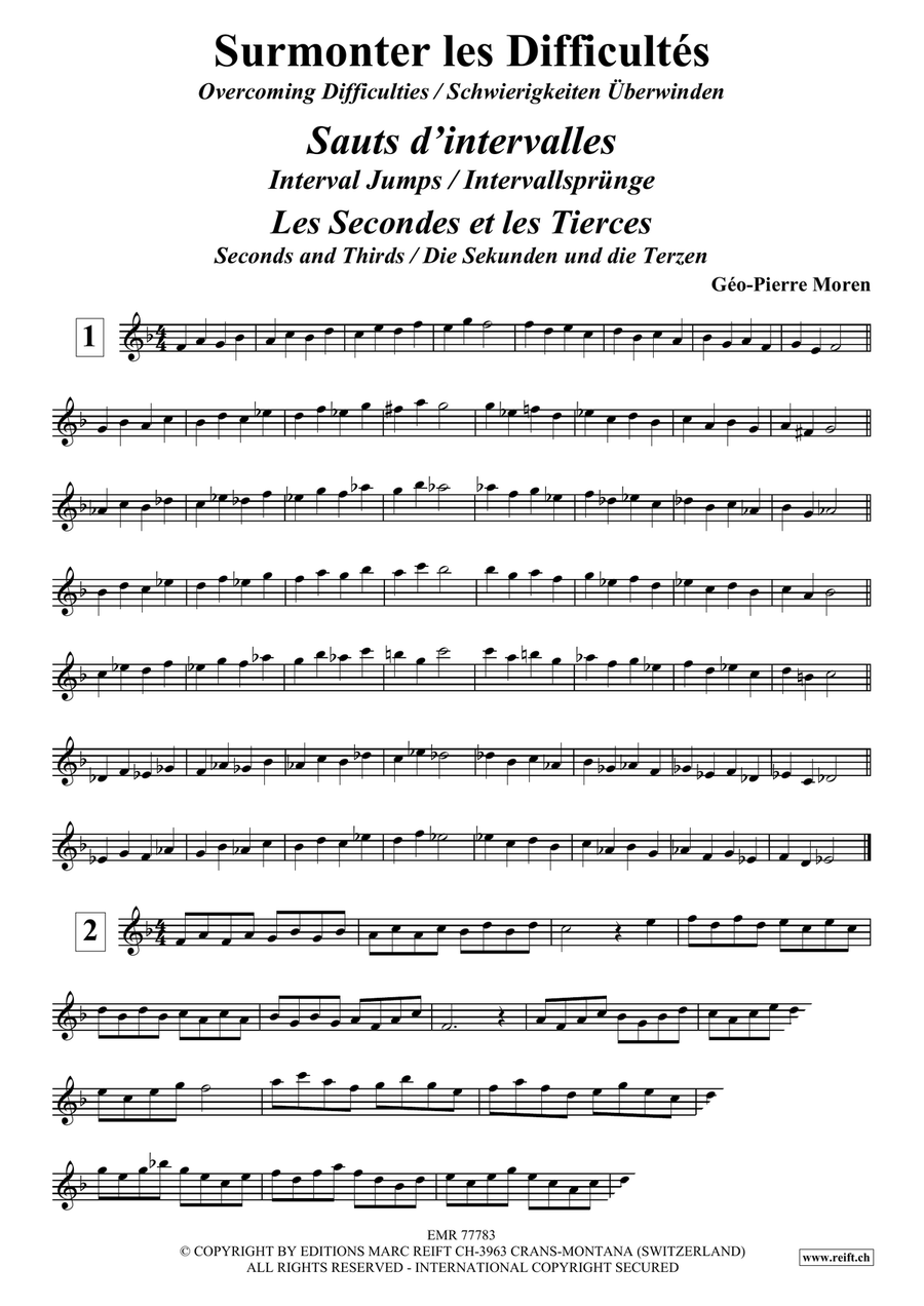 Surmonter les Difficultés Tenor Saxophone scores gallery preview page 7
