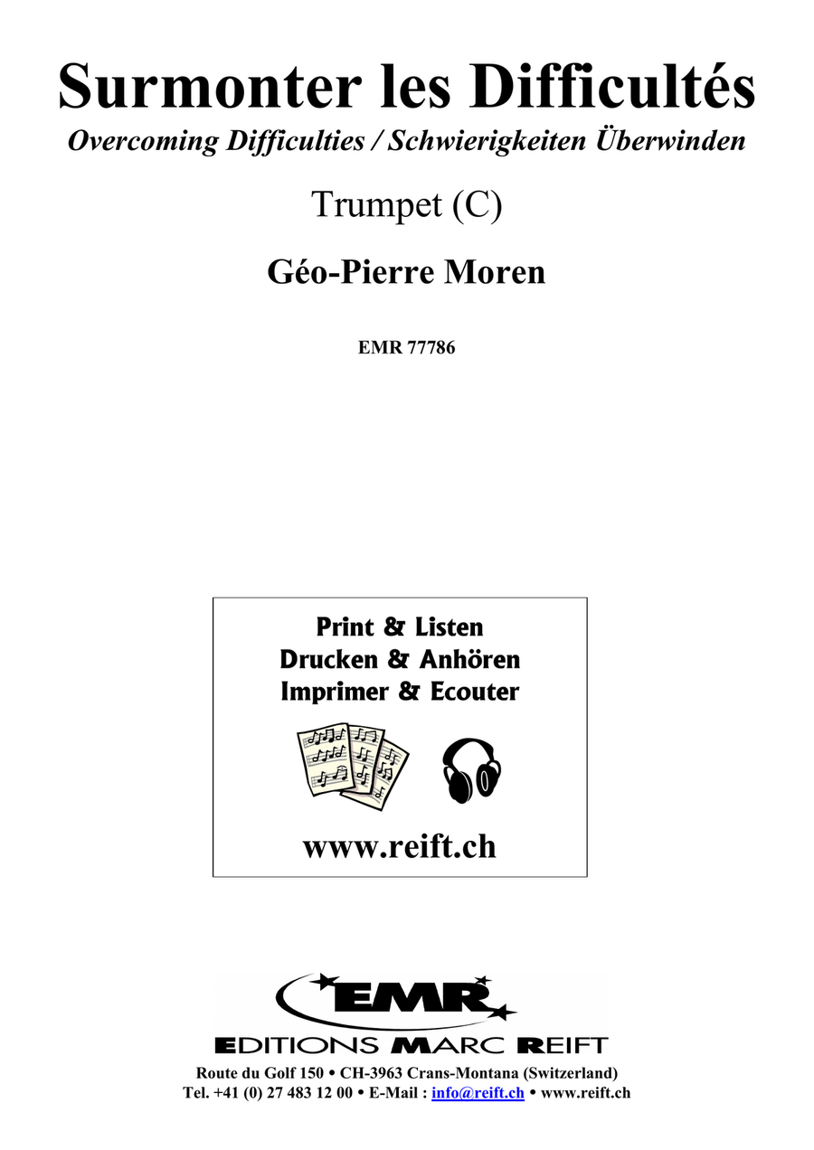 Surmonter les Difficultés Trumpet scores gallery preview page 2