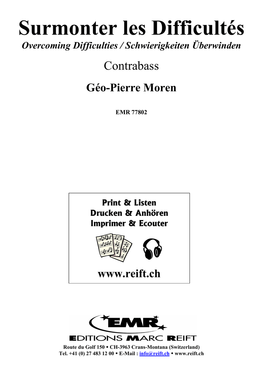Surmonter les Difficultés Double Bass scores gallery preview page 2