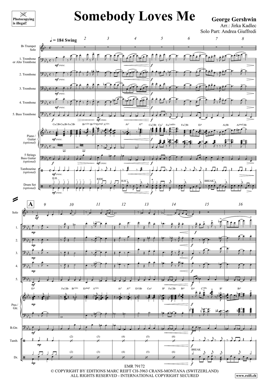 Somebody Loves Me Somebody Loves Me Trombone scores gallery preview page 4