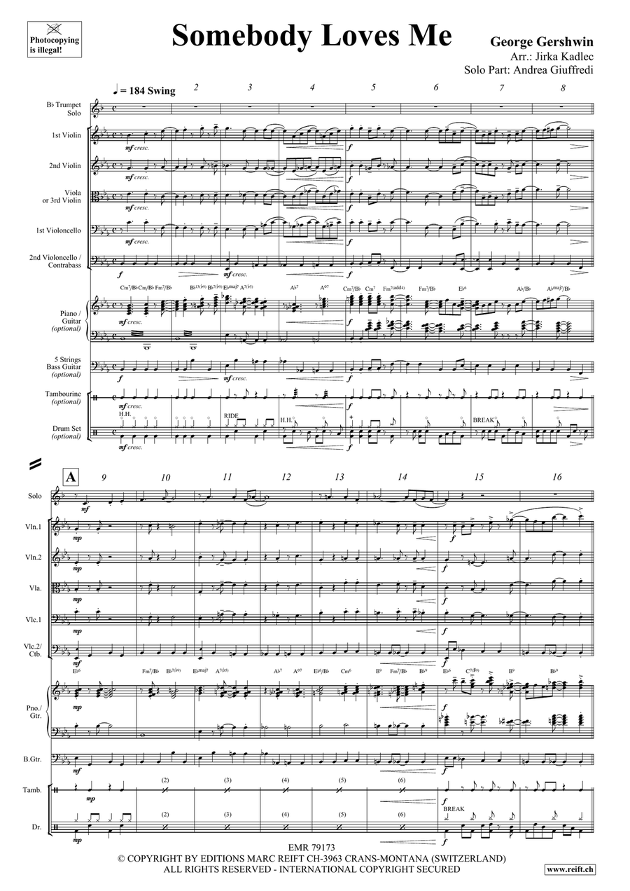 Somebody Loves Me Somebody Loves Me Trumpet scores gallery preview page 4