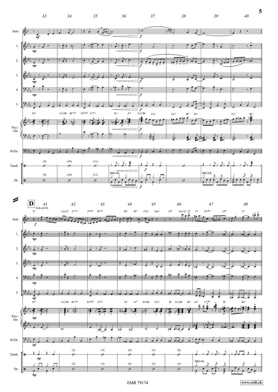 Somebody Loves Me Somebody Loves Me Brass Quintet scores gallery preview page 6
