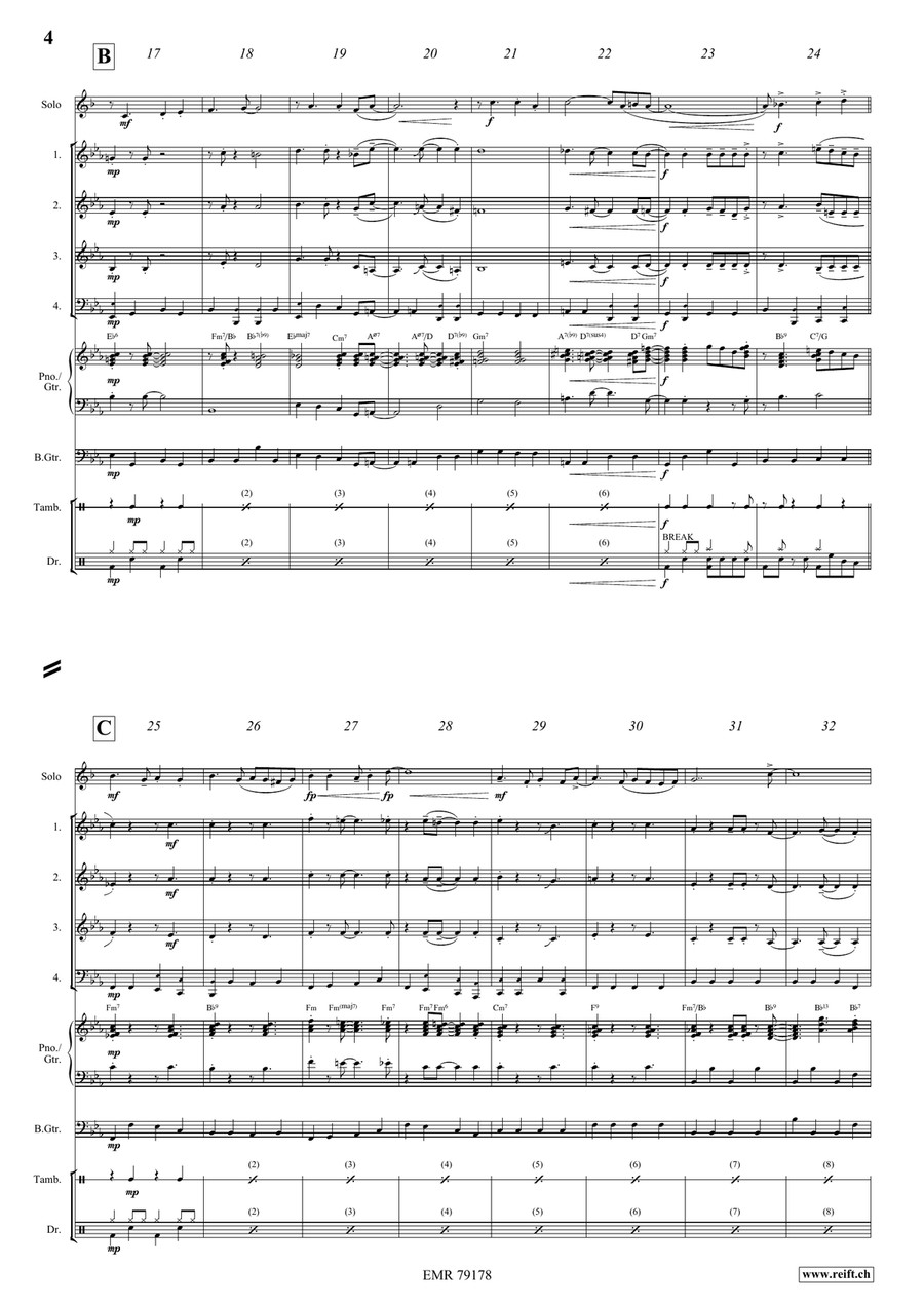 Somebody Loves Me Trumpet scores gallery preview page 5