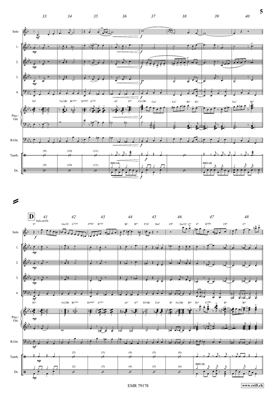 Somebody Loves Me Trumpet scores gallery preview page 6