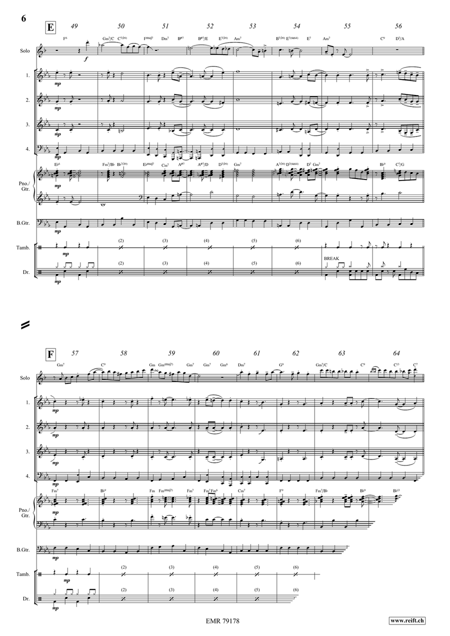 Somebody Loves Me Trumpet scores gallery preview page 7
