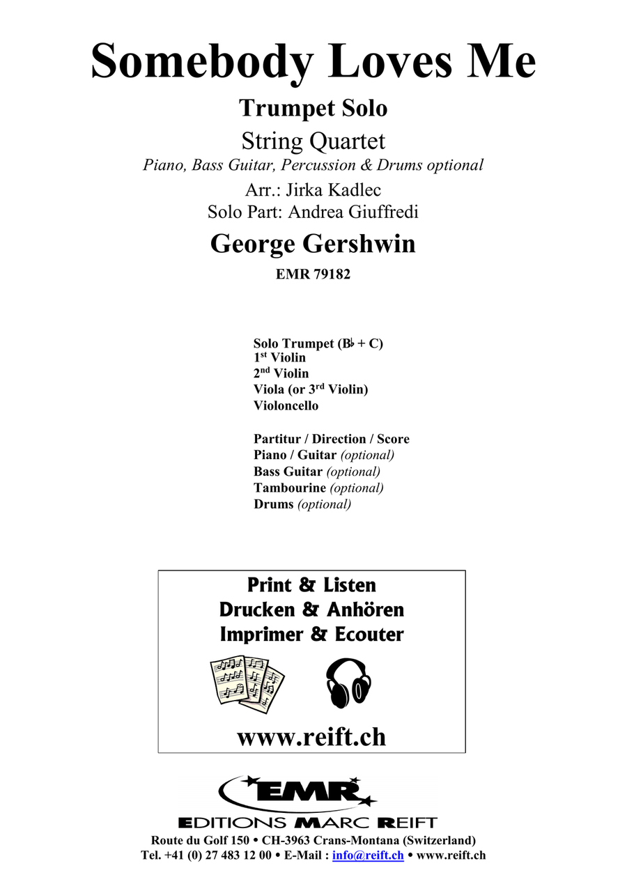 Somebody Loves Me Somebody Loves Me Trumpet scores gallery preview page 2