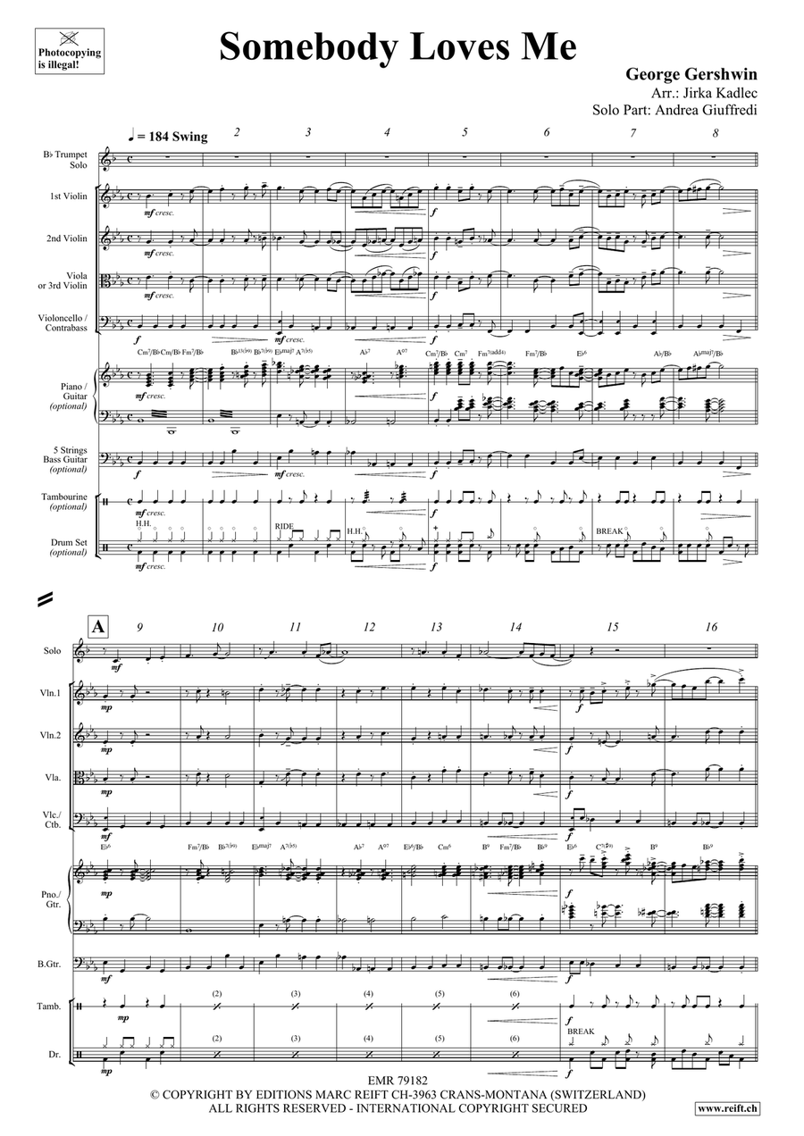 Somebody Loves Me Somebody Loves Me Trumpet scores gallery preview page 4