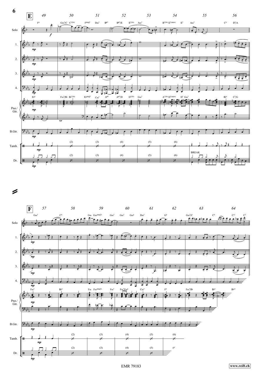 Somebody Loves Me Somebody Loves Me Brass Quartet scores gallery preview page 7