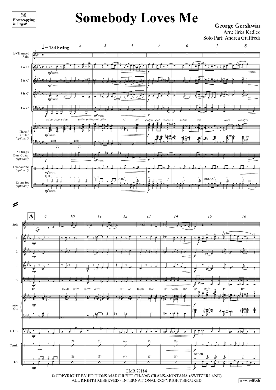 Somebody Loves Me Somebody Loves Me Woodwind Quartet scores gallery preview page 4