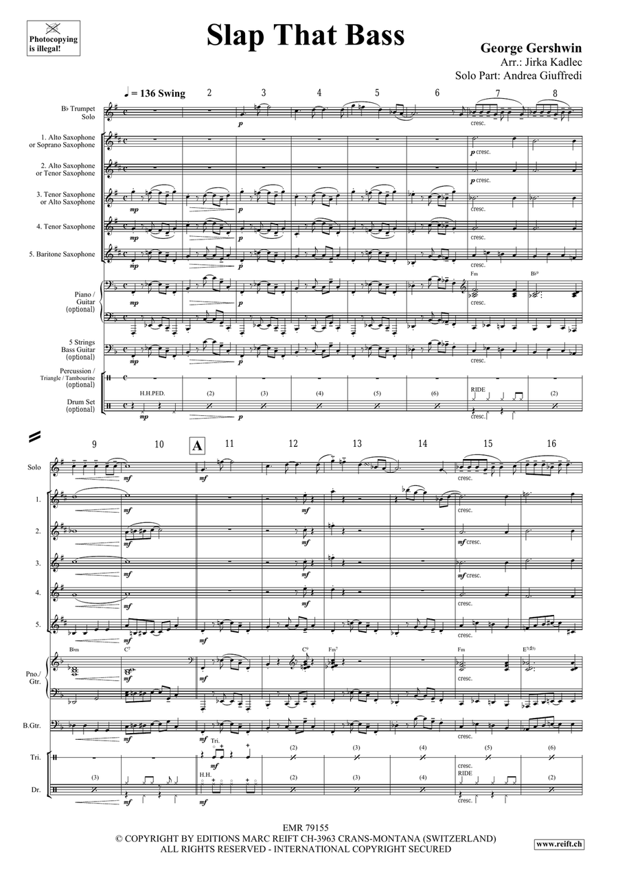 Slap That Bass Slap That Bass Saxophone scores gallery preview page 4