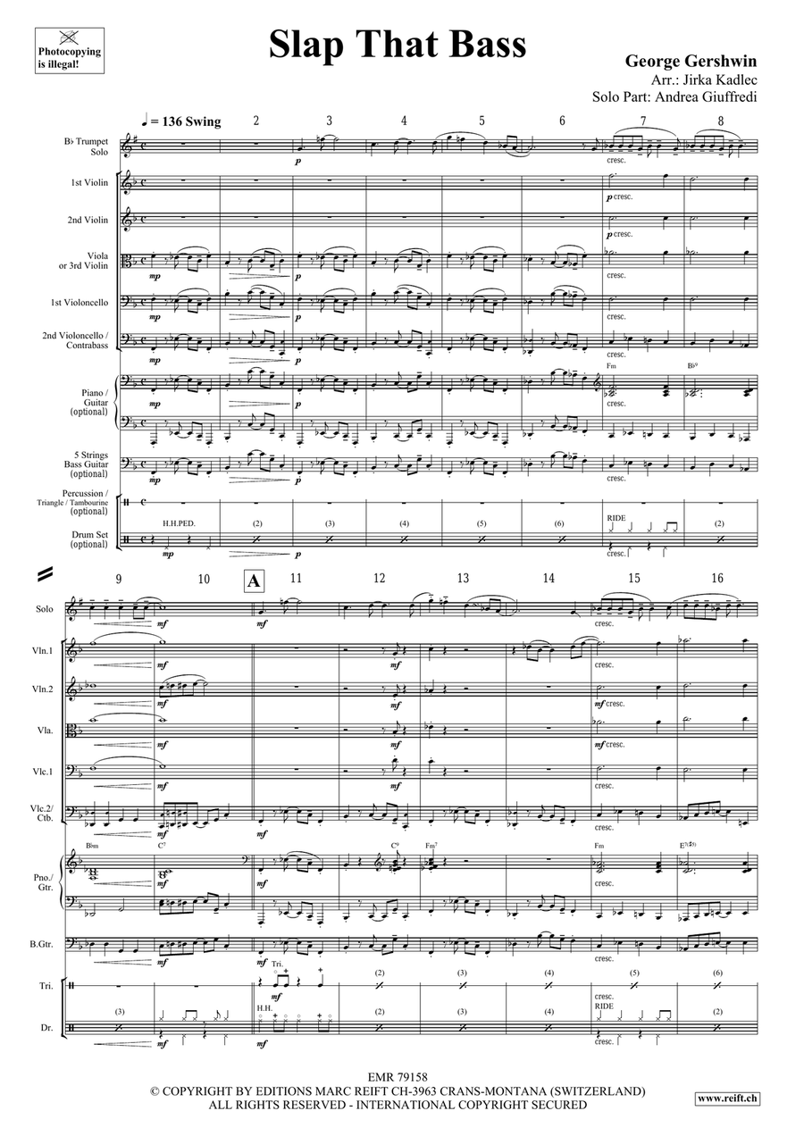 Slap That Bass Slap That Bass Trumpet scores gallery preview page 4