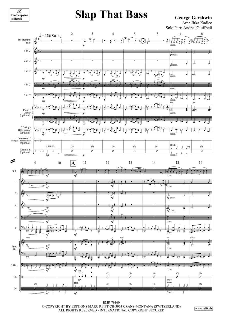 Slap That Bass Slap That Bass Woodwind Quintet scores gallery preview page 4