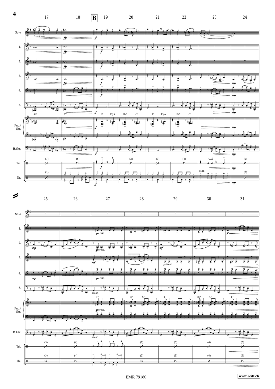 Slap That Bass Slap That Bass Woodwind Quintet scores gallery preview page 5