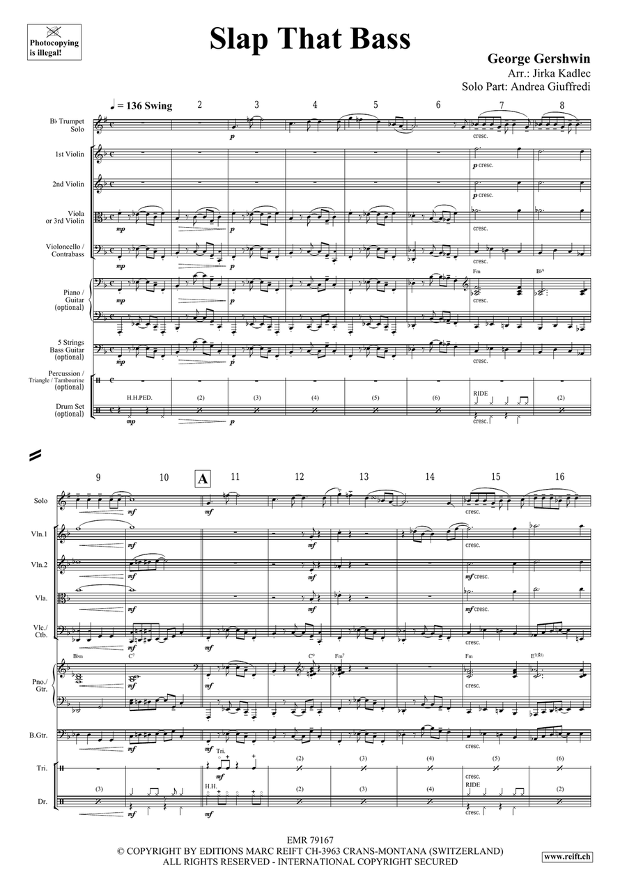 Slap That Bass Slap That Bass Trumpet scores gallery preview page 4